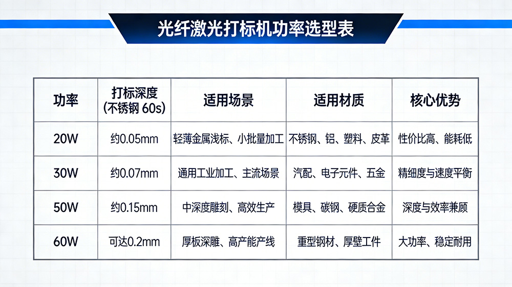 光纤激光打标机功率选型表.jpg
